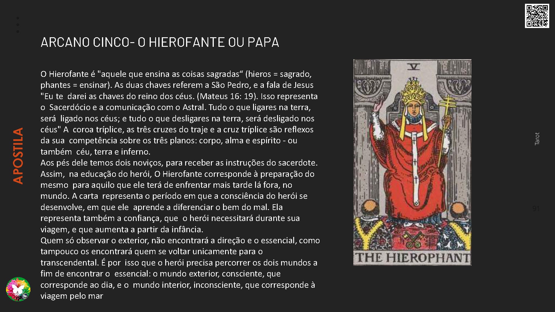 Curso de Formação Tarot Terapêutico Online