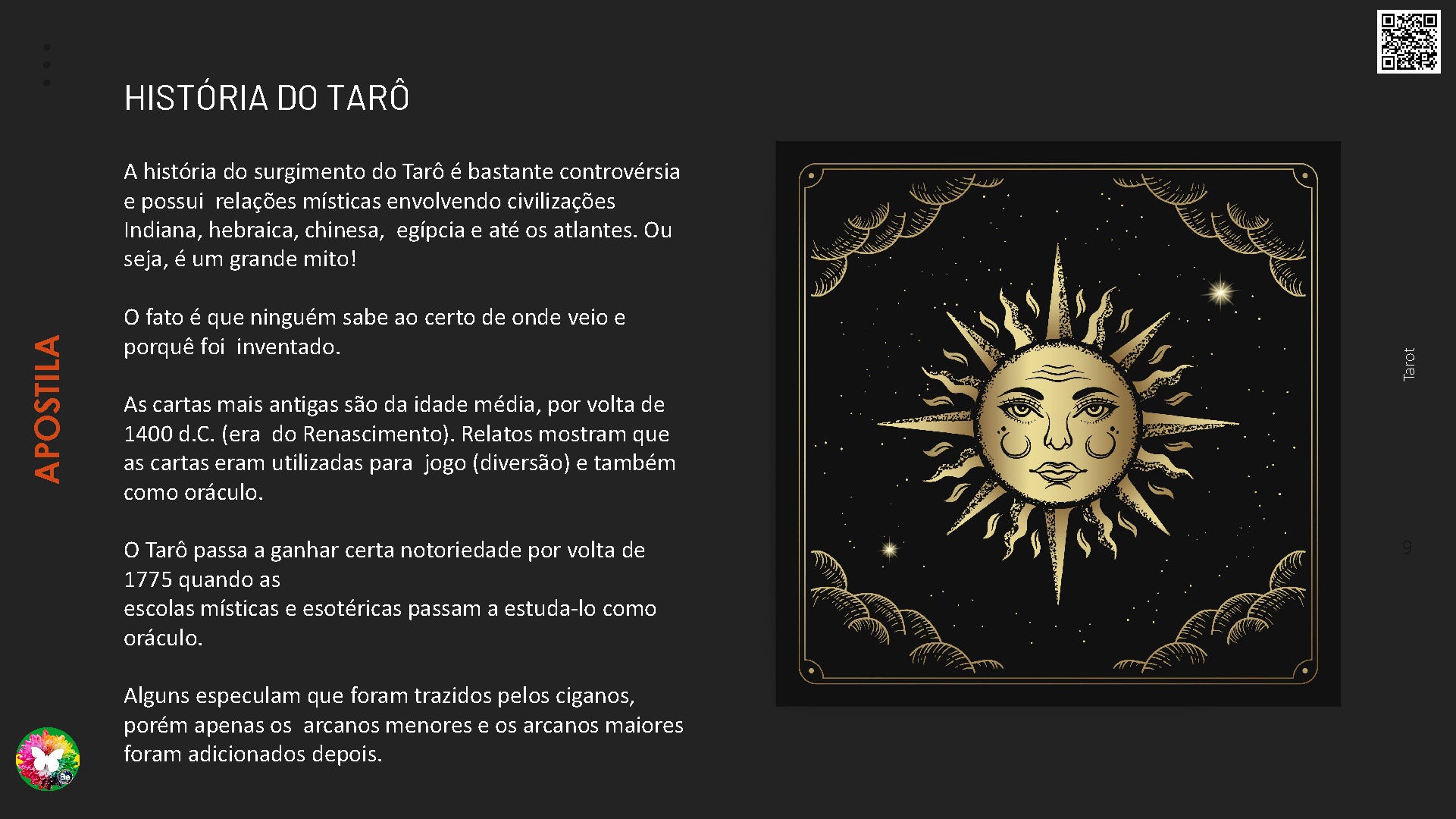 Curso de Formação Tarot Terapêutico Online