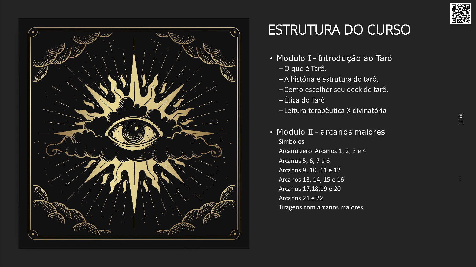 Curso de Formação Tarot Terapêutico Online